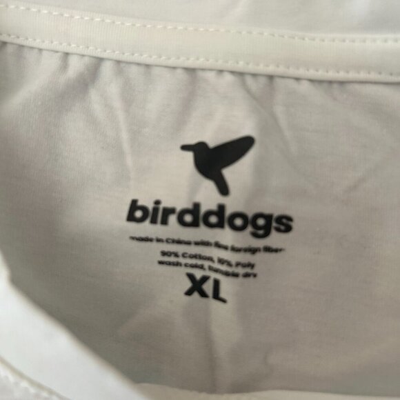 NWOT Birddogs Men's Splatterpaint Hummingbird Logo White Tee Shirt Size XL - Picture 6 of 11